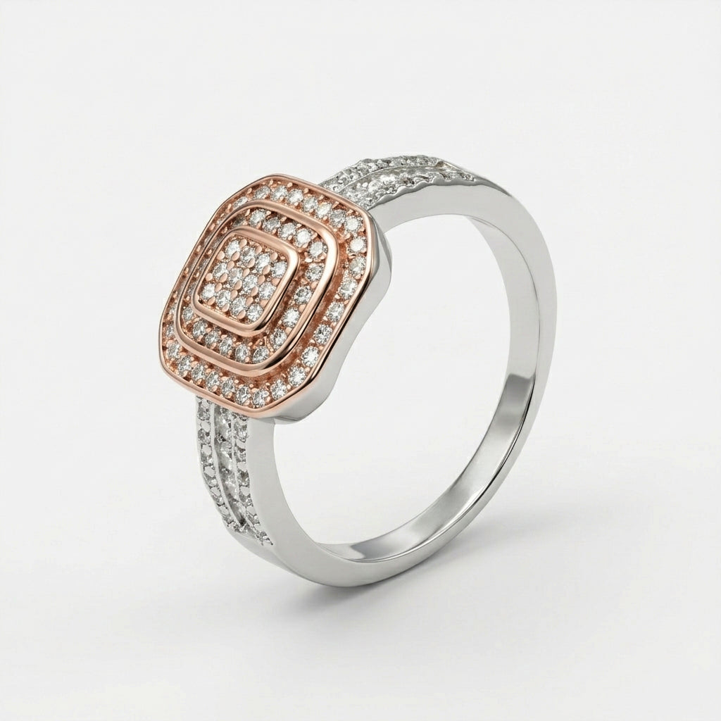 925 Sterling Silver Stardust Sparkle Ring