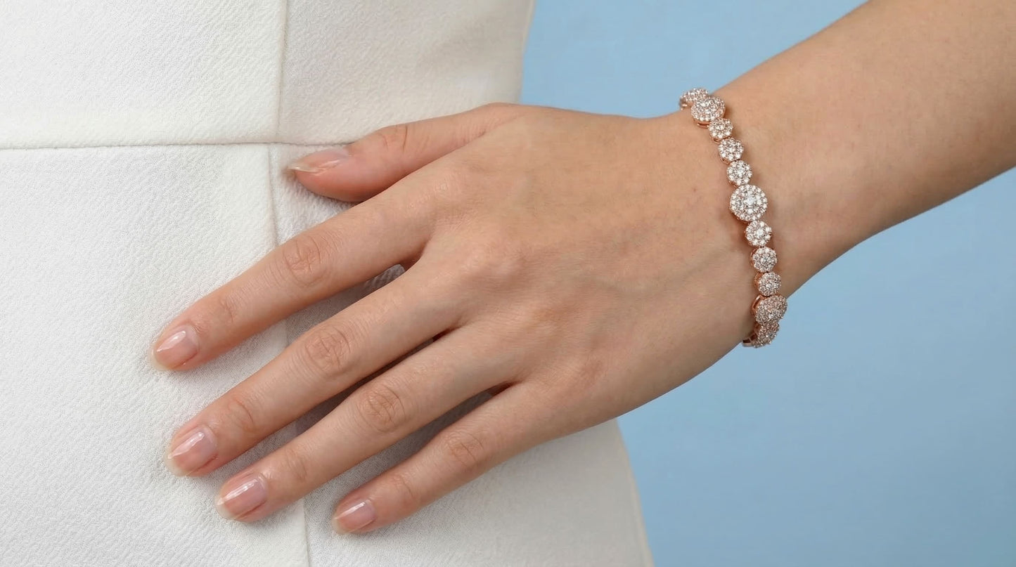 925 Sterling Silver Bracelet For women (13.25 gm)