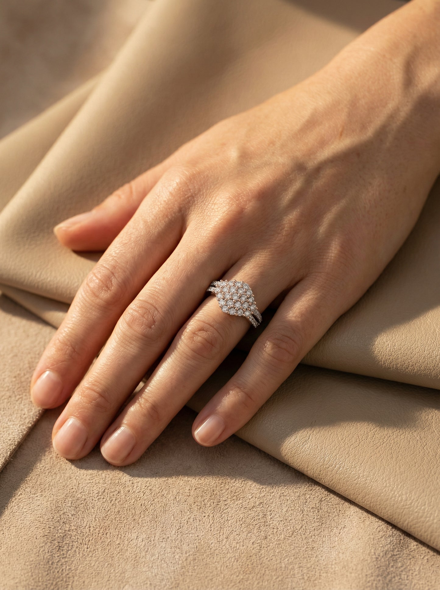 925 Sterling Silver Celestial Sparkler Ring