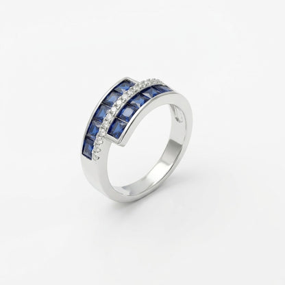 925 Sterling Silver Oceanic Orbit Band
