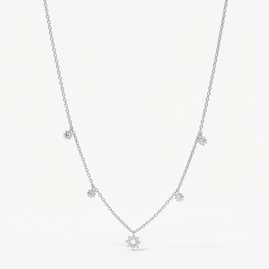 925 Sterling Silver Neck Chain for women (3.1gm)
