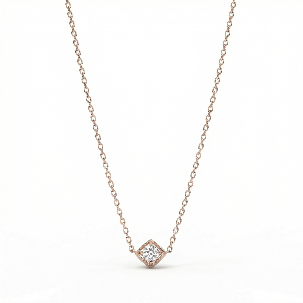 925 Sterling Silver Neck Chain for women (2.5gm)