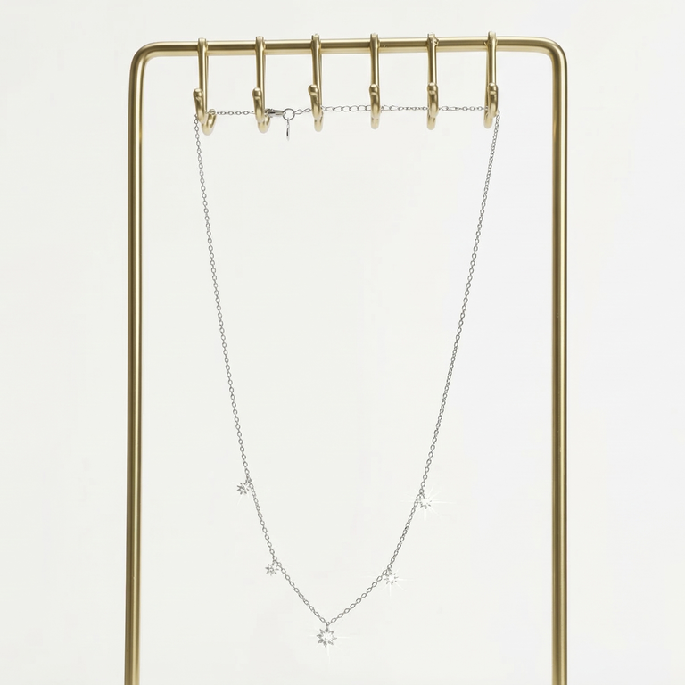 925 Sterling Silver Neck Chain for women (3.1gm)