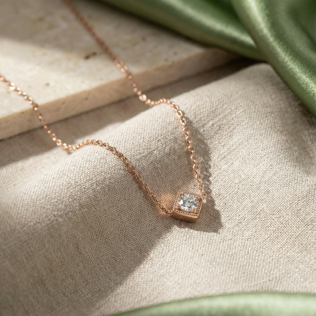 925 Sterling Silver Neck Chain for women (2.5gm)
