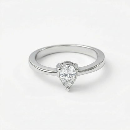 925 Silver Ring for Women Sterling Silver Zircon Rhodium Plated Ring