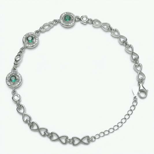 925 Sterling Silver Bracelet For women (6.5 gm)