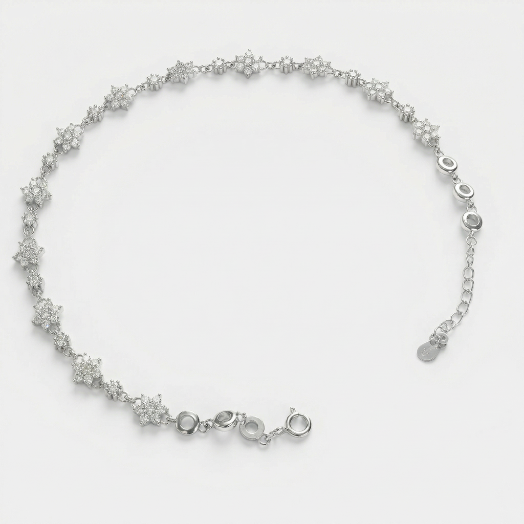 925 Stering Silver Anklet for Women (10.5 gm)