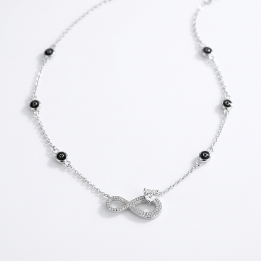 925 Sterling Silver Infinity Design Neck Chain for women (4gm)