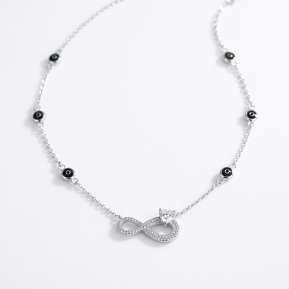 925 Sterling Silver Infinity Design Neck Chain for women (4gm)