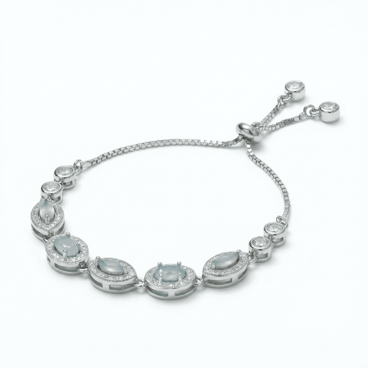 925 Sterling Silver Bracelet For women (9 gm)