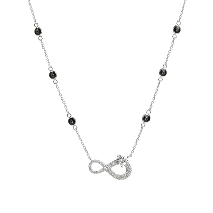 925 Sterling Silver Infinity Design Neck Chain for women (4gm)