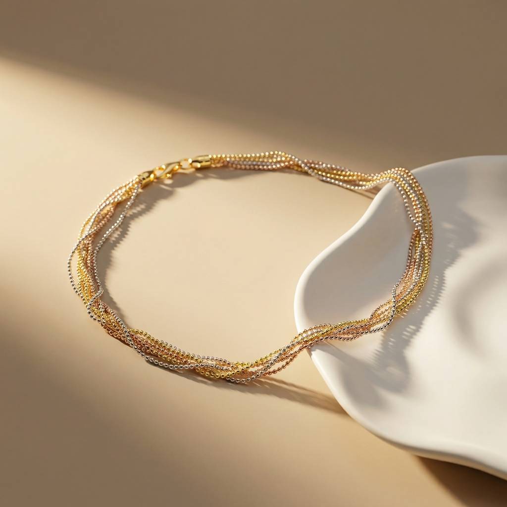 925 Stering Silver Anklet for Women (5.5 gm)