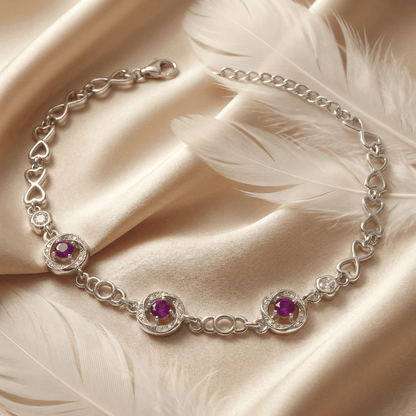 925 Sterling Silver Bracelet For women (6.5 gm)