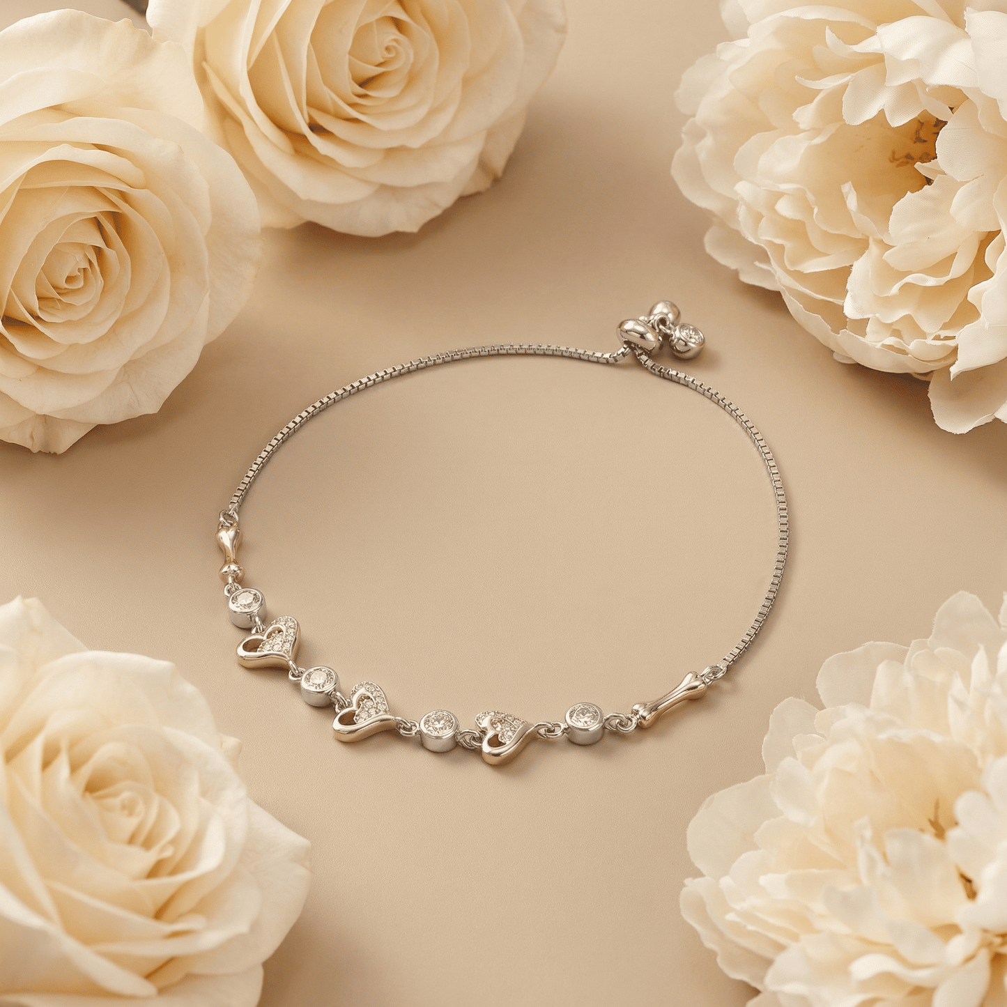 925 Sterling Silver Bracelet For women (7.5 gm)