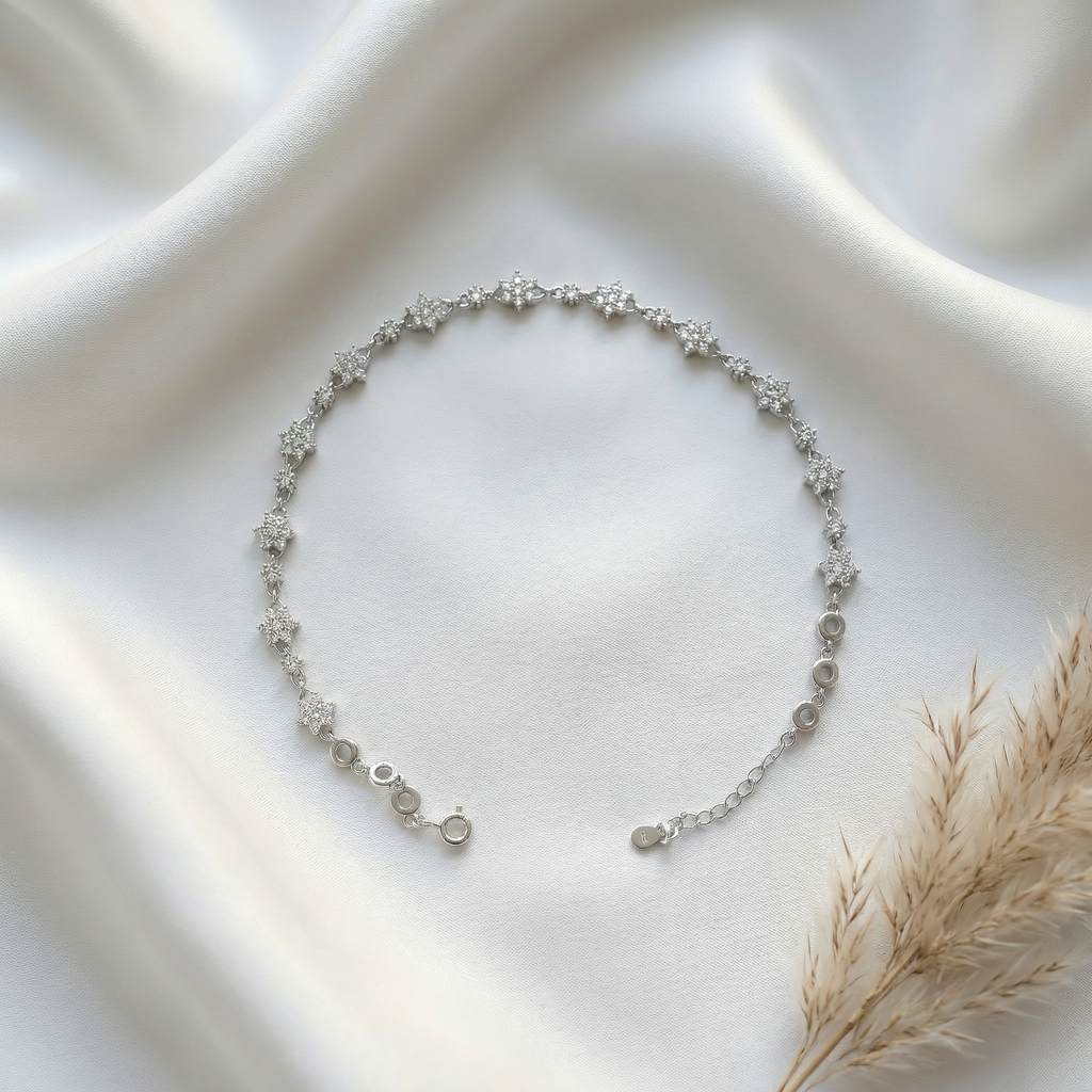 925 Stering Silver Anklet for Women (10.5 gm)