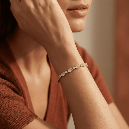 925 Sterling Silver Bracelet For women (9.85 gm)